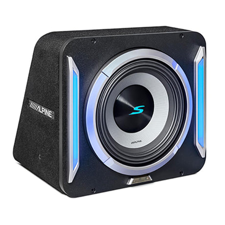 Alpine S2-SB10 10" PrismaLink S-Series Preloaded Subwoofer Wedge Enclosure