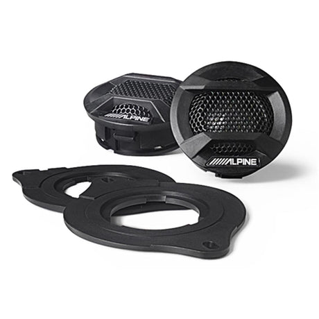 Alpine SPV-10TW-WRA Weather 1" Resistant Component Tweeters for Select 2007-up Jeep Wrangler and Gladiator Vehicles
