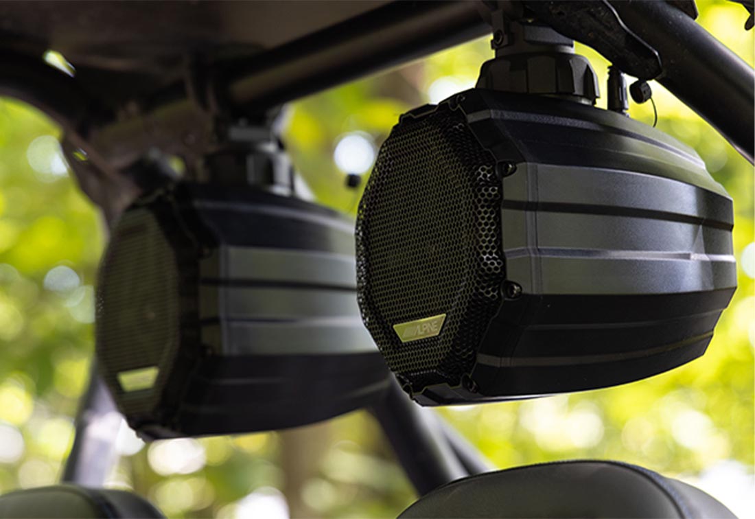 Alpine SPV-65RGB-CAN 6.5" Universal Weather-Resistant Cage-Mounted RGB Speaker Pods for UTV & Powersports
