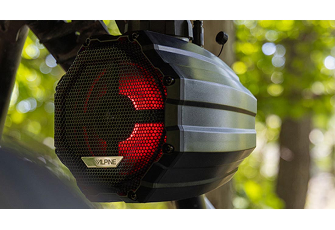 Alpine SPV-65RGB-CAN 6.5" Universal Weather-Resistant Cage-Mounted RGB Speaker Pods for UTV & Powersports