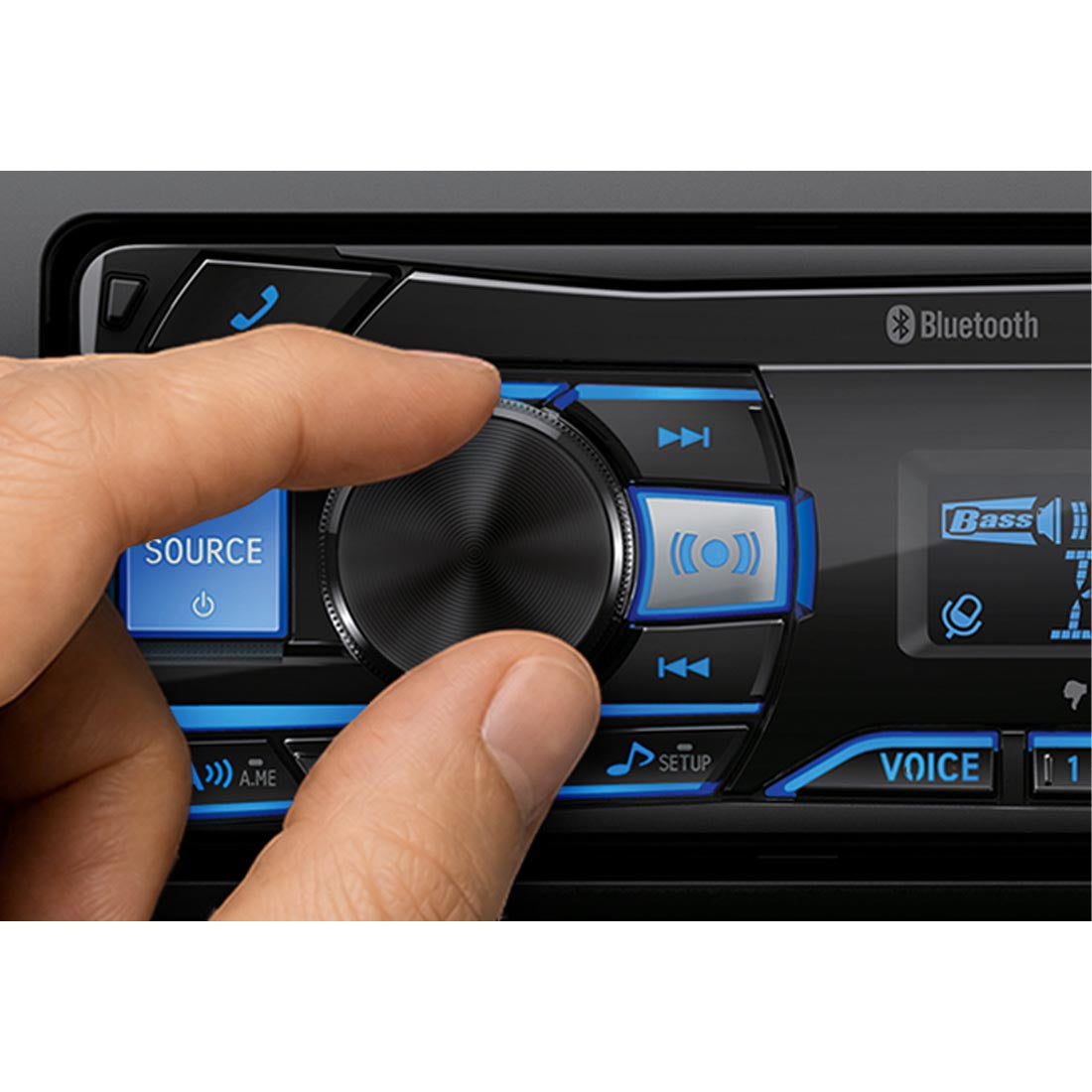 Alpine UTE-63BT Single-DIN Digital Media Receiver with Bluetooth