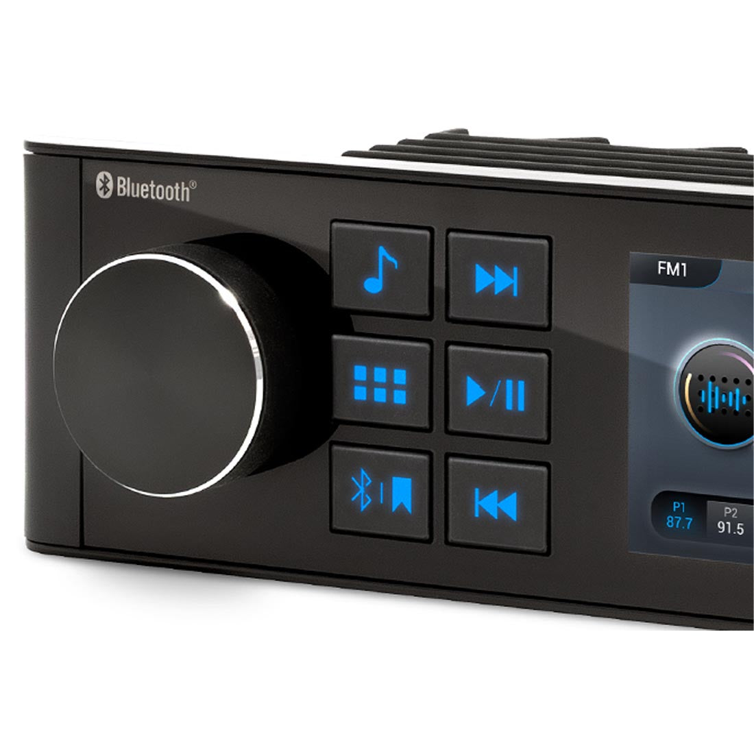 Alpine UTE-M701 Waterproof Marine Bluetooth Receiver with 2.8" Display