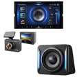 Alpine iLX-W670 Digital Multimedia Receiver | Alpine S2-SB12 Subwoofer Wedge Enclosure | Kenwood DRV-A510W HD Dash Cam - Bundle