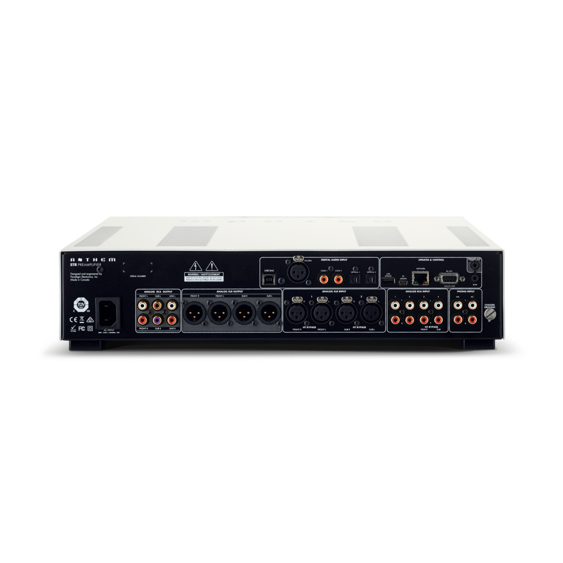 Anthem STR Pre-Amplifier with Built-In DAC and Anthem Room Correction – Silver