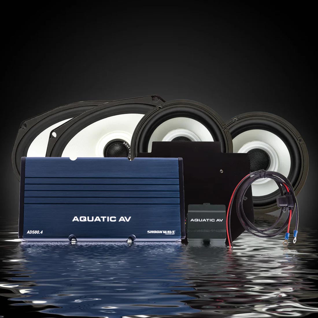 Aquatic AV RG301 Road Glide Ultra RGB Speaker & Amp Kit for 2014+ Harley Davidson Touring Motorcycles