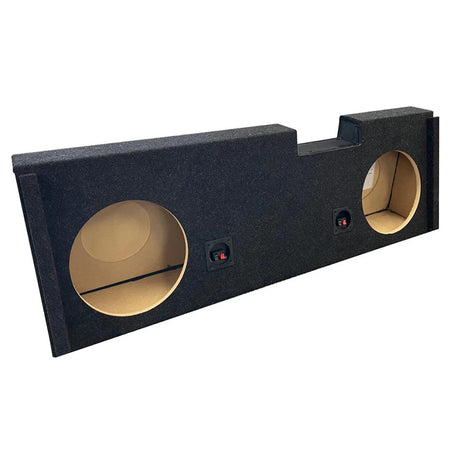 Atrend A184-10CP Dual 10" Sealed Subwoofer Enclosure - Fits 2007-2020 Chevrolet-GMC Silverado-Sierra Crew Cab Vehicles