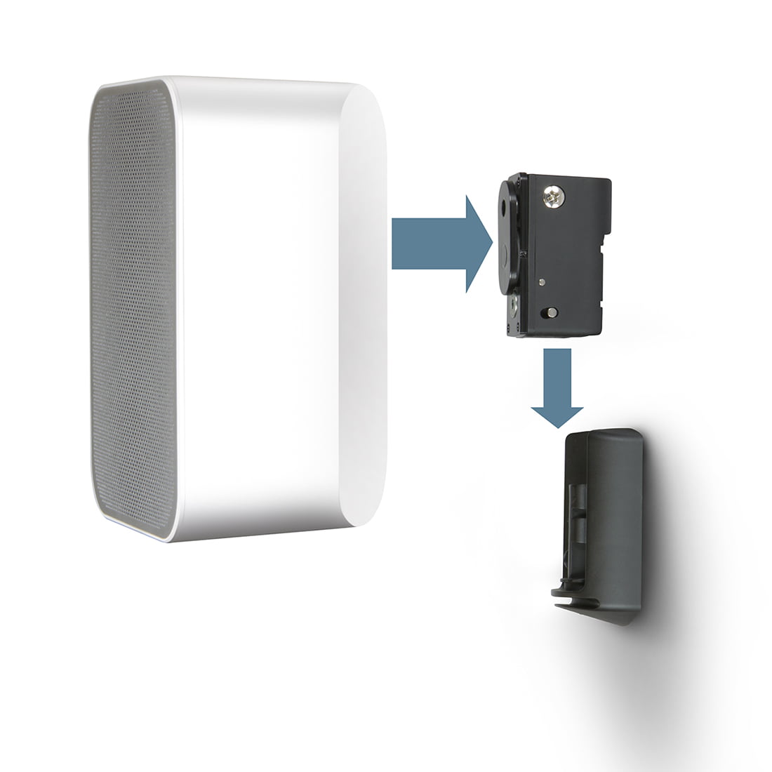 Bluesound WM100 Pulse Flex Wall Mount Bracket - Black