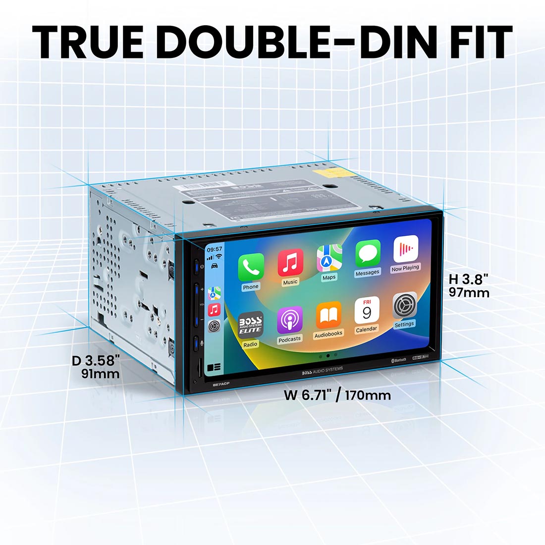 BOSS Audio BE7ACP Double-Din
