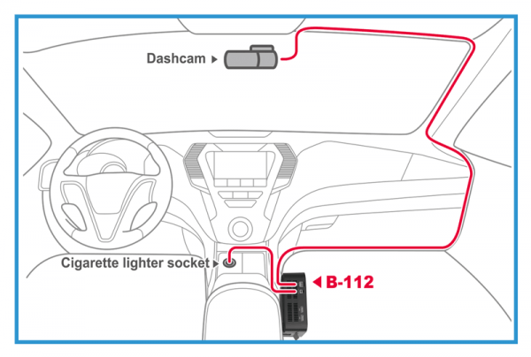 BlackVue B-112 Installation Diagram