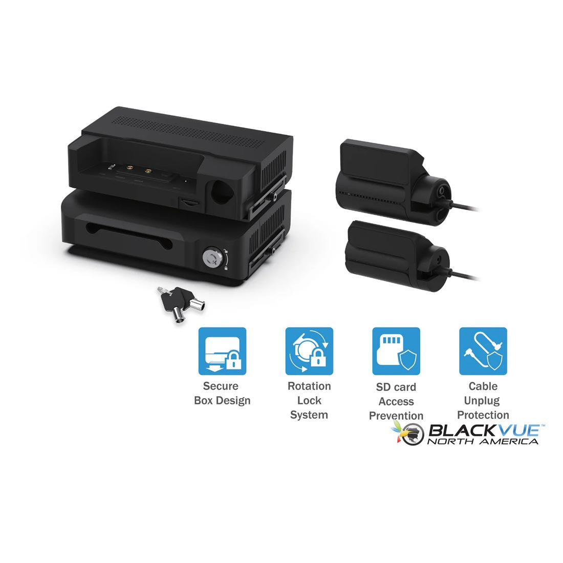 BlackVue DR970X-BOX-2CHIRPLUS 2-Channel 4K Front + 1080P Interior Dash Cam with Hidden Box Unit & 64GB MicroSD Card