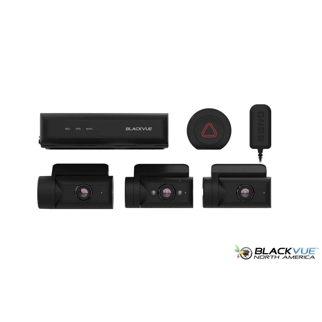 BlackVue DR770X-BOXPRO 3-Channel Customizable Dash Cam System with 1080P Front Cam & Hidden Box Unit