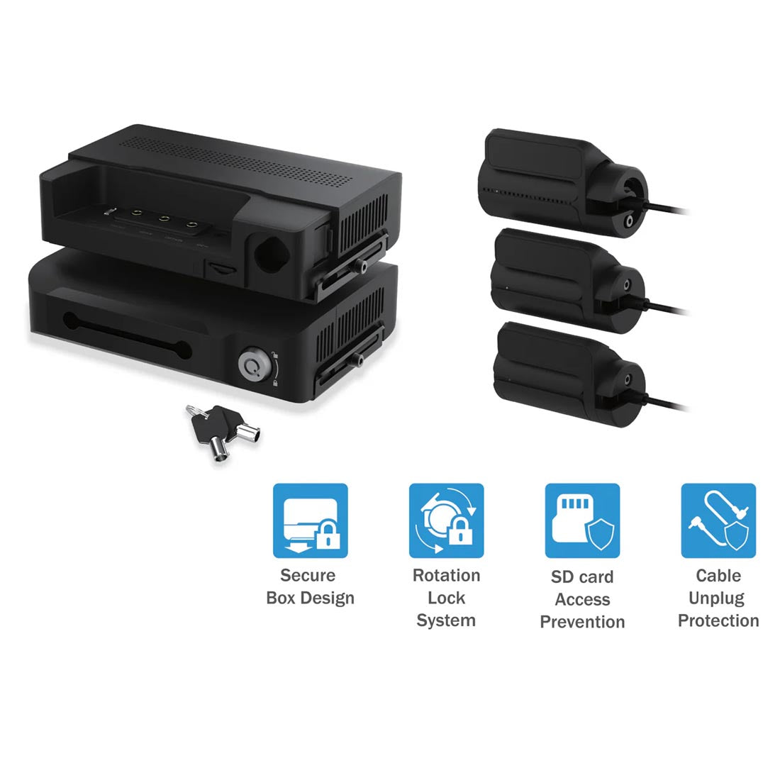 BlackVue DR770X-BOXPRO 3-Channel Customizable Dash Cam System with 1080P Front Cam & Hidden Box Unit