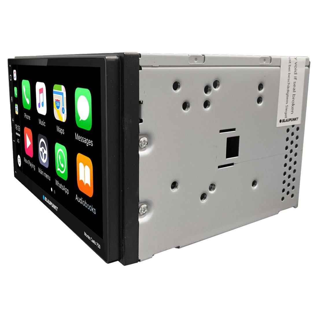 Blaupunkt MONTECARLO750 6.8" Double DIN Mechless Receiver with Wireless Apple CarPlay and Android Auto