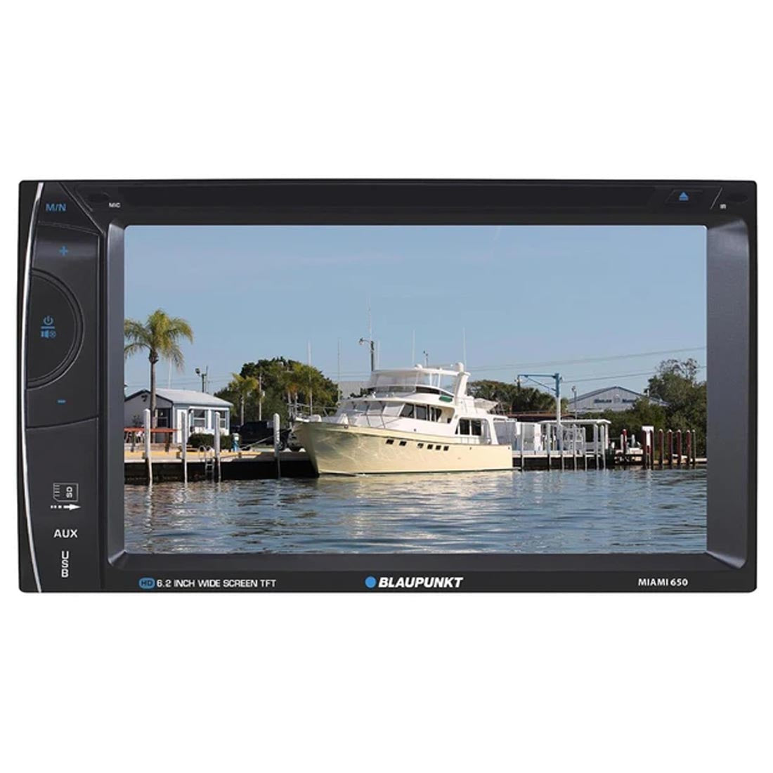 Blaupunkt Miami650-CAM Bundle: MIAMI650 Double DIN Receiver | BRC-AB100 Mini Rear View Camera
