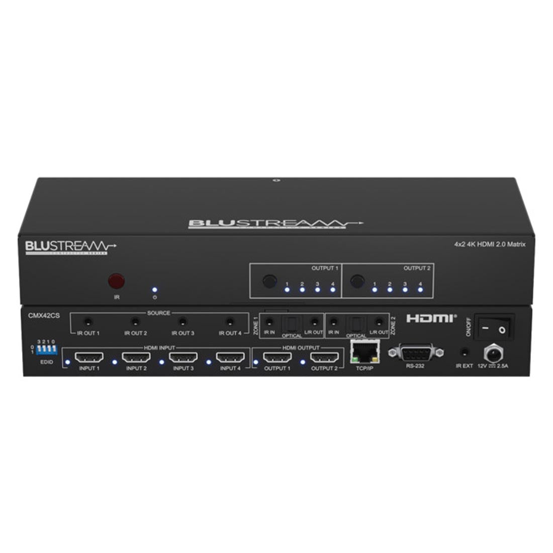 Blustream CMX42CS 4x2 4K HDMI 2.0 Matrix