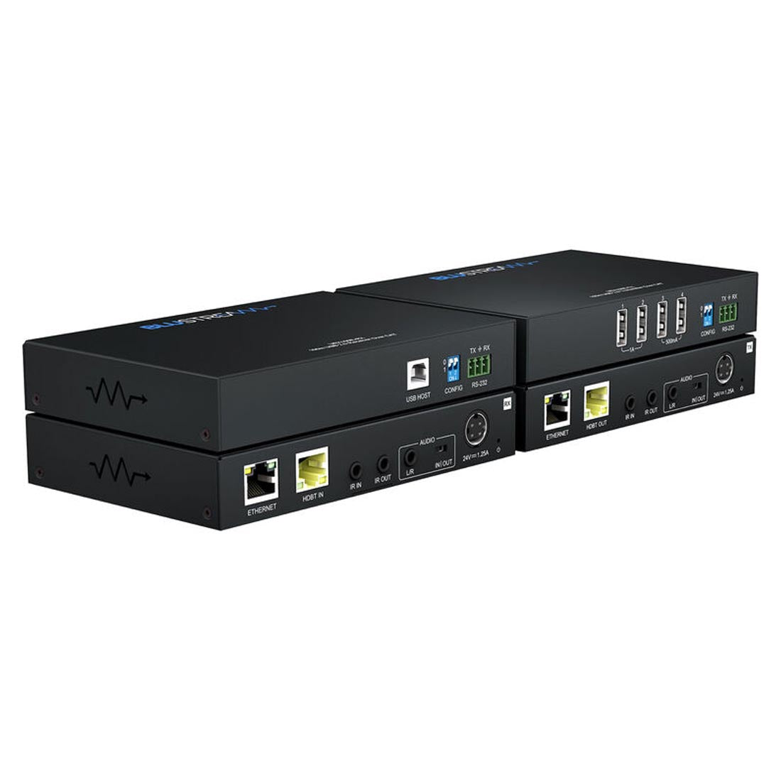 Blustream UEX100E-KIT USB 2.0 HDBaseT Extender Set - 100m