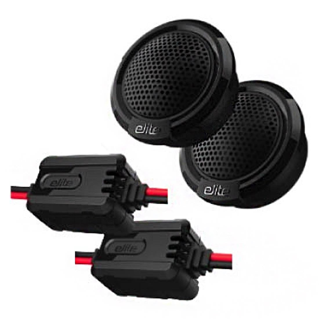 Boss Audio Elite BE1TW 1" Aluminum Dome Tweeters with Crossover - Pair