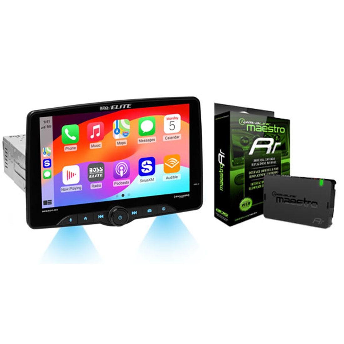 Boss Audio Elite BE9ACP.WX Digital Multimedia Receiver | iDatalink Maestro RR Interface Module - Bundle (BE9ACP.WX_MRR)