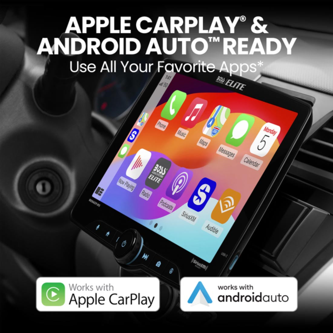 Boss Audio Elite BE9ACP.WXC Digital Multimedia Receiver and Backup Camera (BE9ACP.WXC)