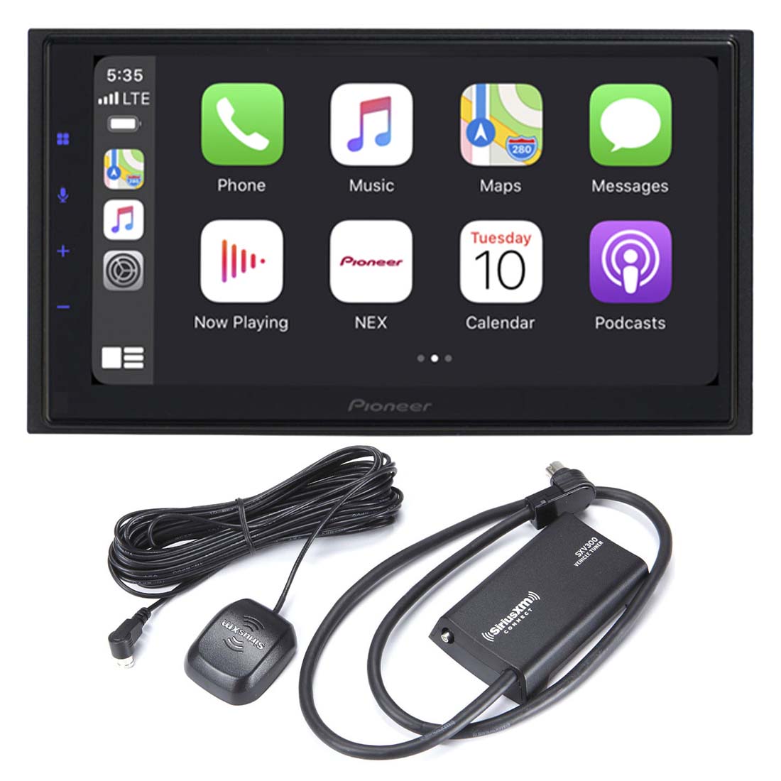 Pioneer DMH-WC5700NEX 6.8" Digital Multimedia Receiver | SiriusXM SXV300V1C Connect Vehicle Tuner Bundle