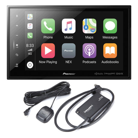  Pioneer DMH-C5500NEX Digital Multimedia Receiver | SiriusXM SXV300V1C Connect Vehicle Tuner Bundle