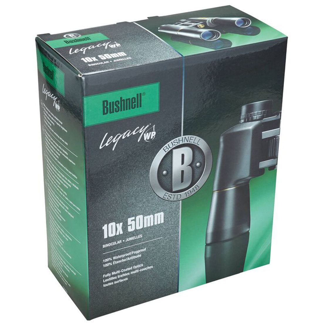 Bushnell 12-0150 Legacy 10 x 50 Porro Prism Waterproof Binoculars