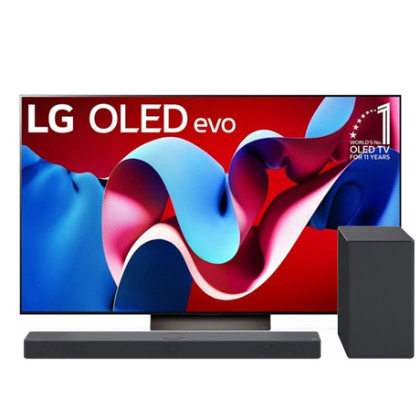 LG OLED C4PUA 4K Smart OLED Evo TV | SC9S 3.1.3 Channel Soundbar Bundle