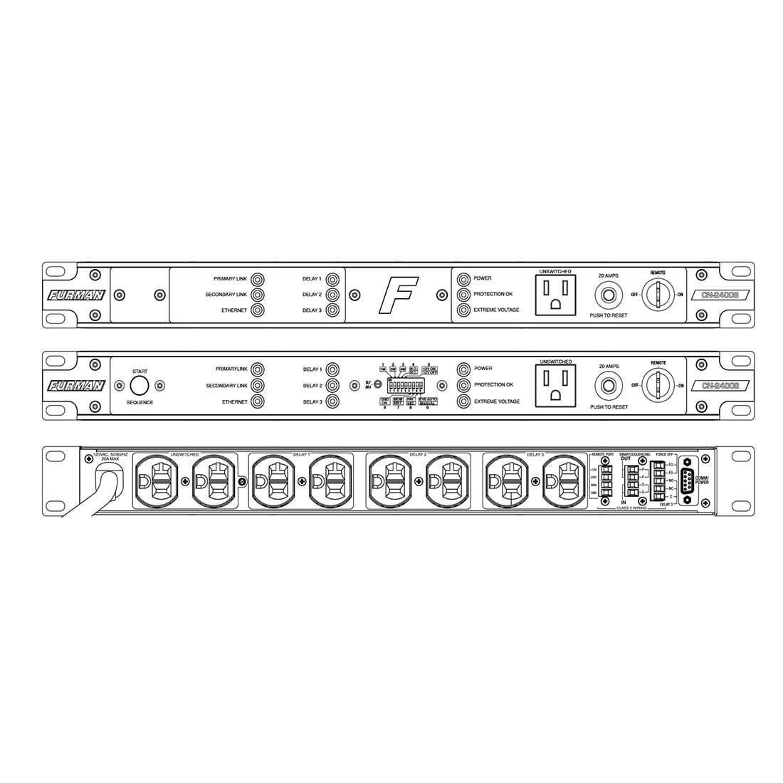 Furman CN-2400S Contractor Series Smart Sequencer Power Conditioner (CN2400S)