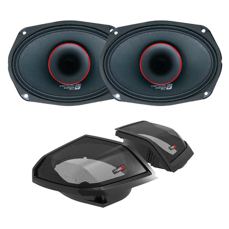 Cerwin Vega RPMPH694LK24 Cut In Lid Kit with PH694 Speakers for 2024+ Harley Davidson Motorcycles