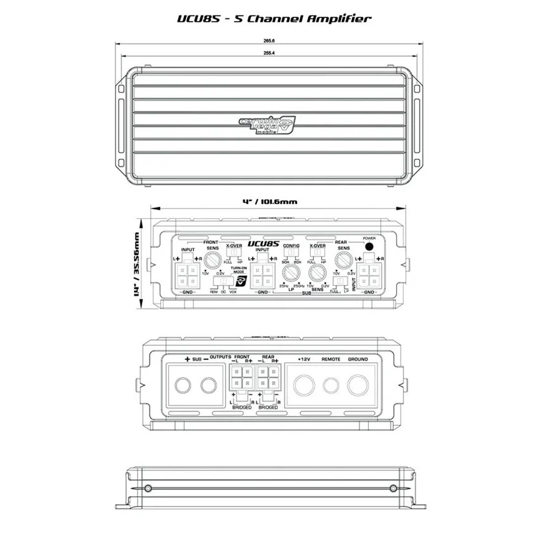 Cerwin Vega VCU85 VEGA Series 5-Channel Full Range Class D Amplifier