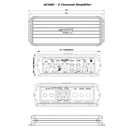 Cerwin Vega VCU85 VEGA Series 5-Channel Full Range Class D Amplifier