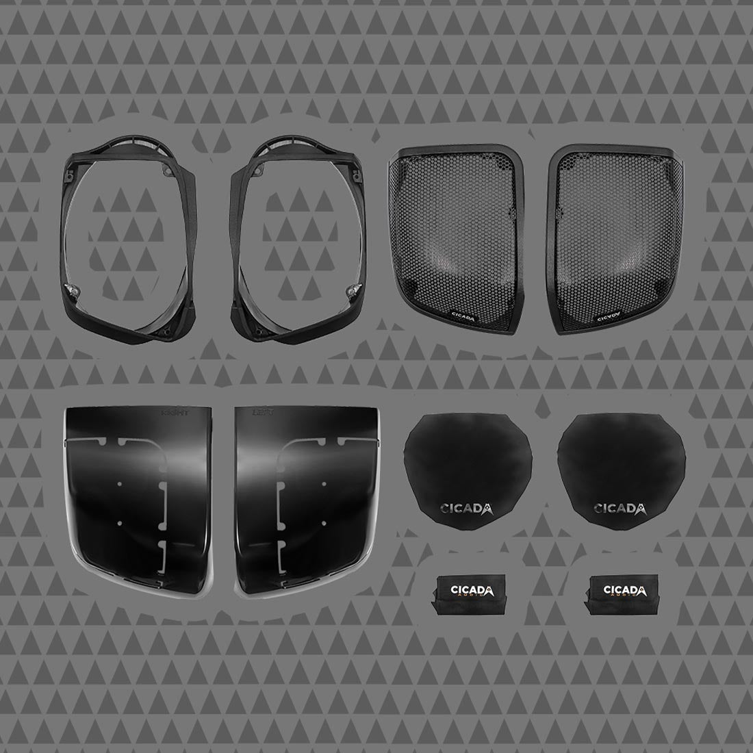 Cicada Audio CHDLID Saddlebag Lid Cut-In Kit for Select 2014+ Harley Davidson Motorcycles