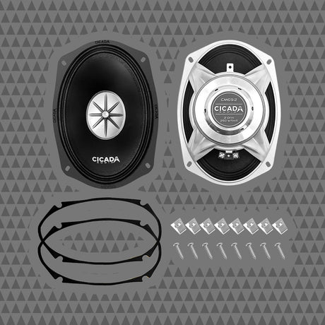 Cicada Audio COMP69.2 6"x9" 2-Ohm Mid-Bass Component Speaker Kit