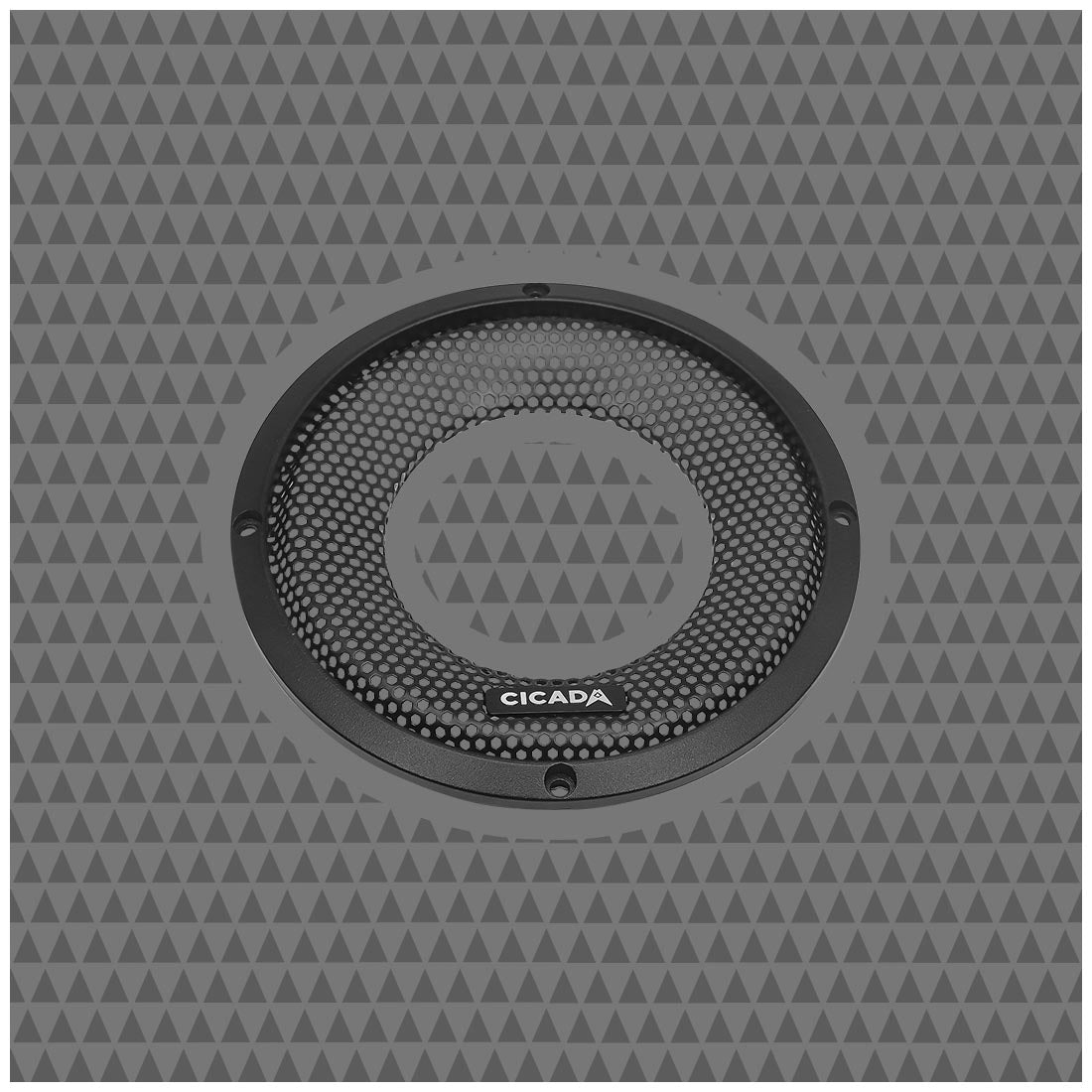 Cicada Audio CBG65F 6.5" Flush Style Grill - Black Aluminum- Pair (CBG65F)