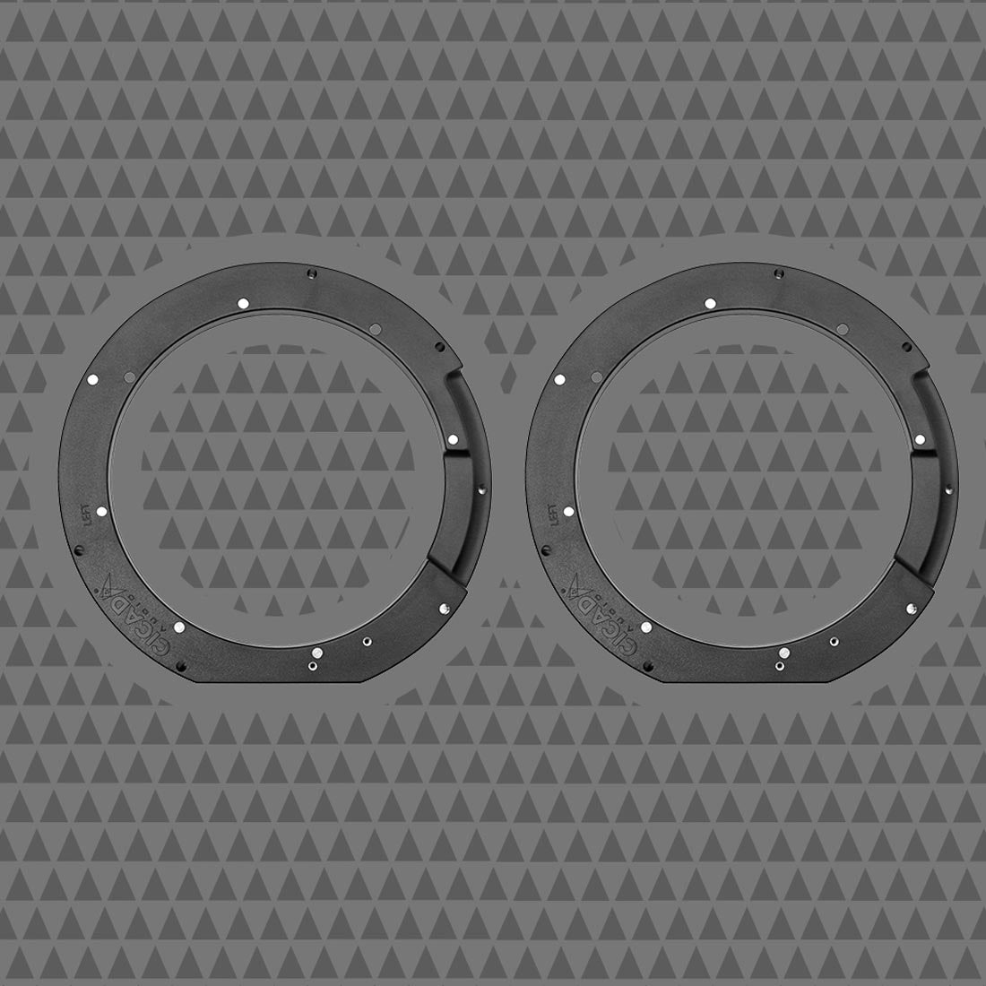 Cicada Audio 14HDRING10 Complete 10" Pro Mid-Bass/Woofer Cut-In Kit for Left & Right Saddlebags