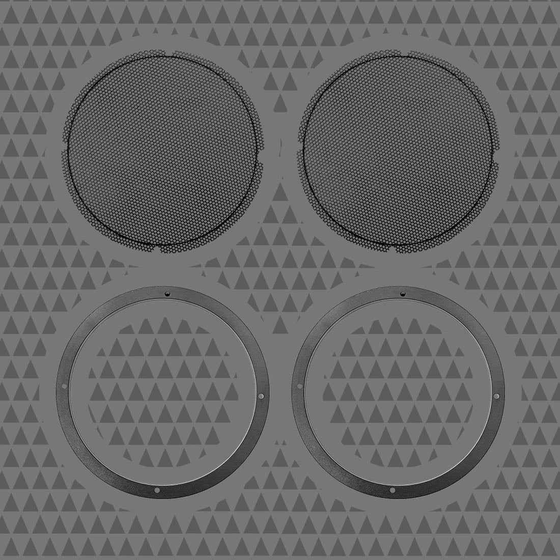 Cicada Audio 14HDRING10 Complete 10" Pro Mid-Bass/Woofer Cut-In Kit for Left & Right Saddlebags