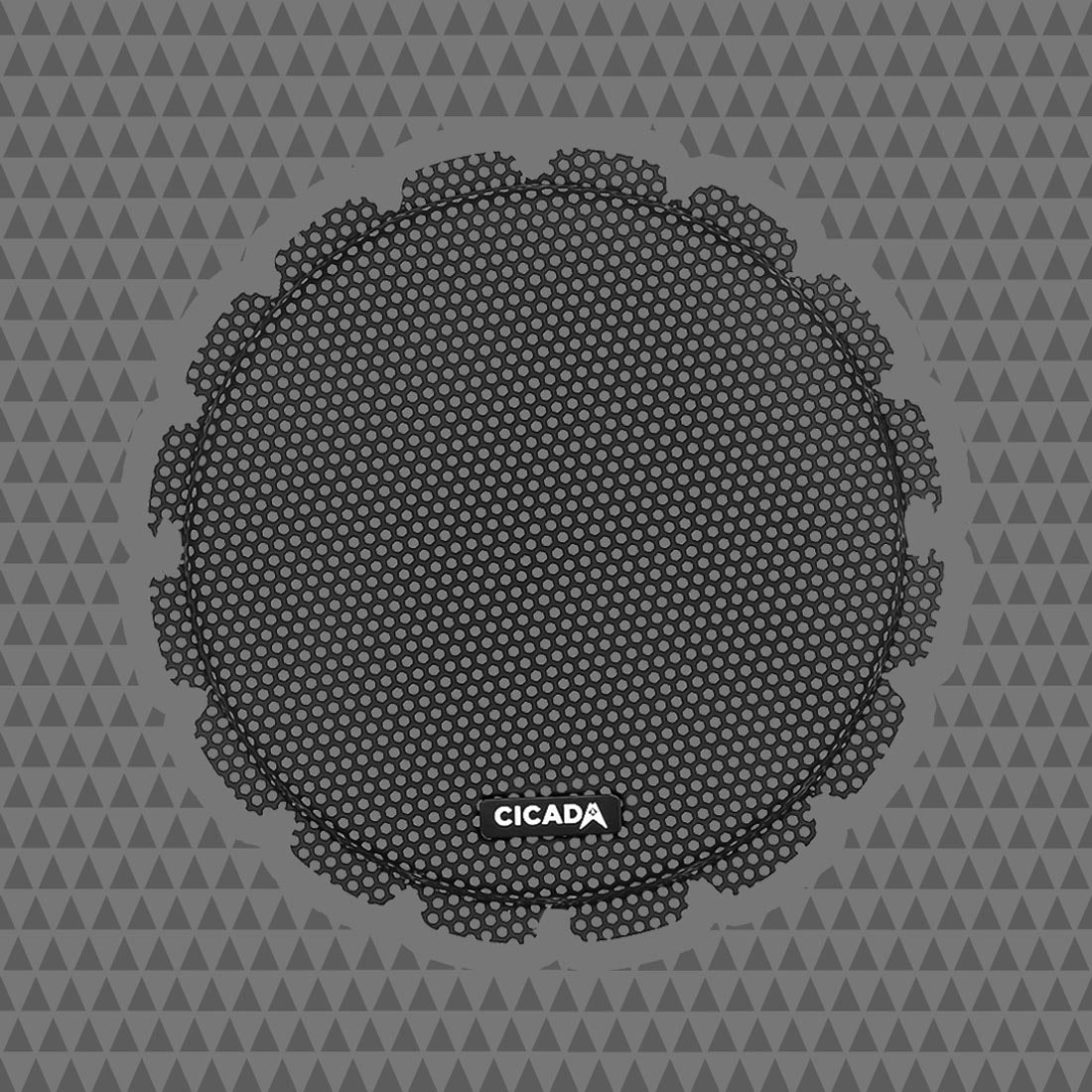 Cicada Audio CBG8F 8" Flush Style Grill - Black Aluminum- Pair