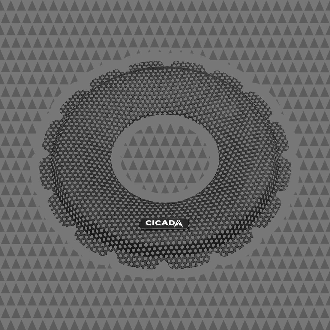 Cicada Audio CBG8F 8" Flush Style Grill - Black Aluminum- Pair