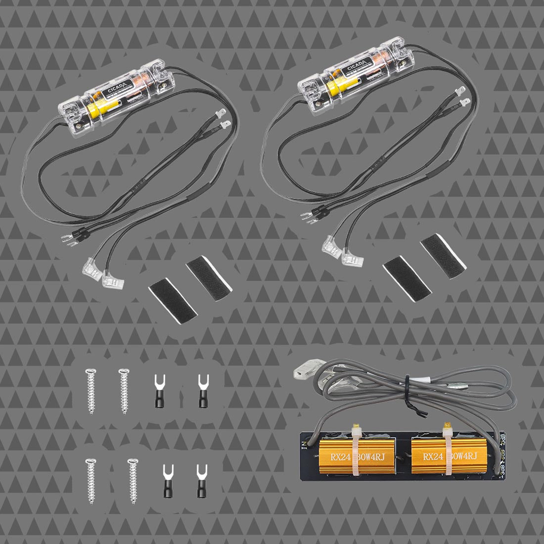 Cicada Audio CHX8.2 8" 2-Ohm Pro Coaxial Horn Motorcycle Speakers