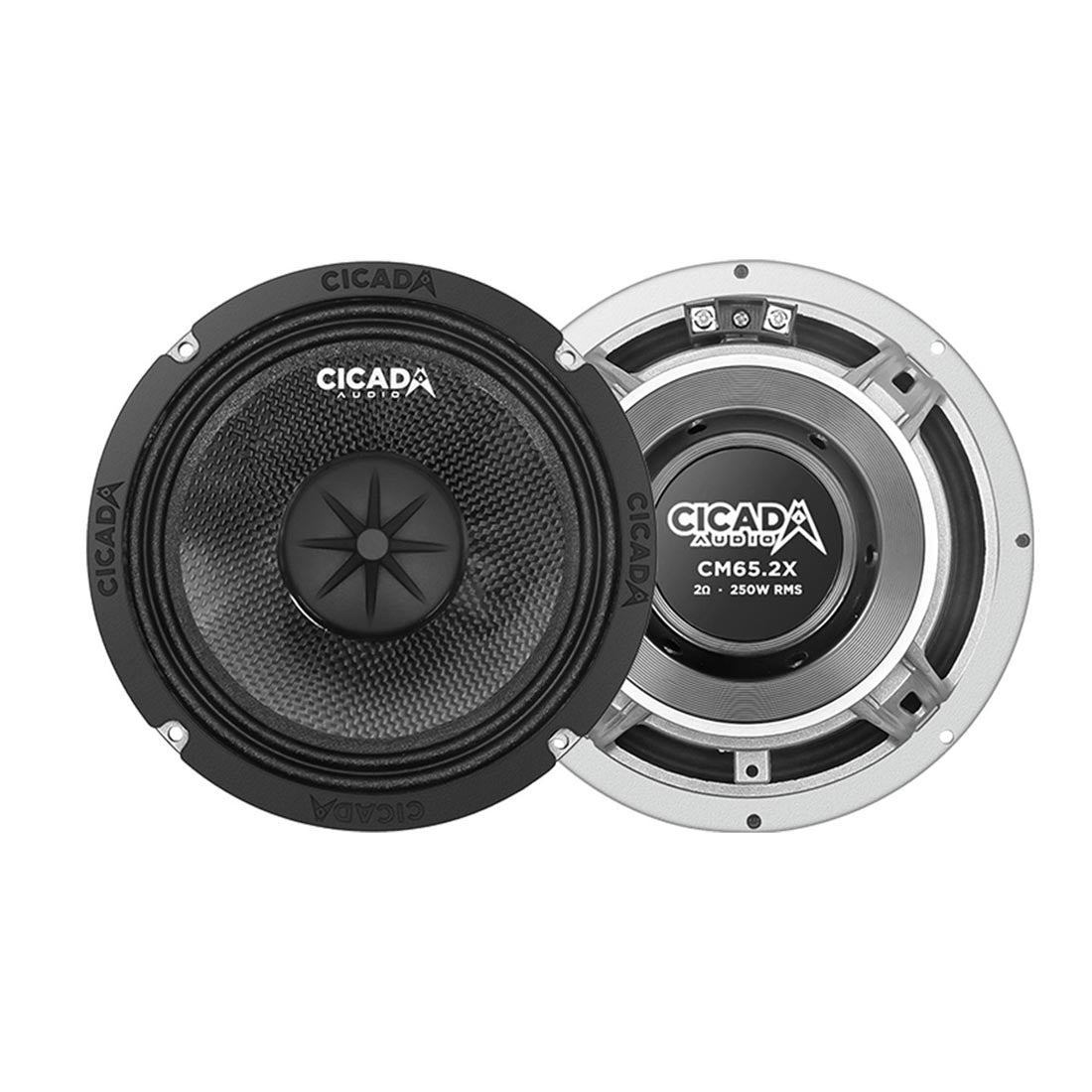 Cicada Audio CM65.2X 6.5" 2-Ohm CMC Mid-Bass Motorcycle Speakers