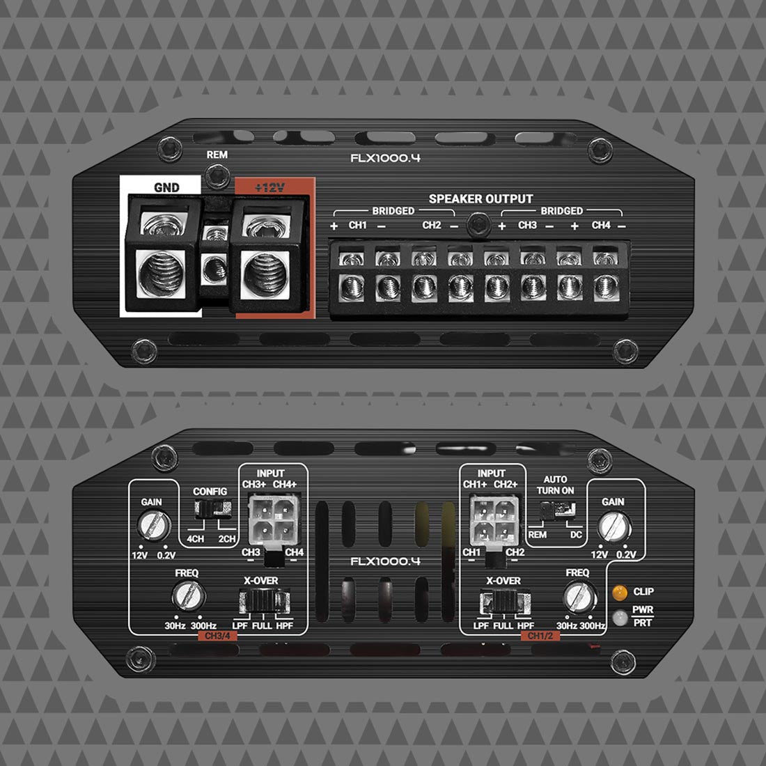 Cicada Audio FLX1000.4 4-Channel Motorcycle Amplifier