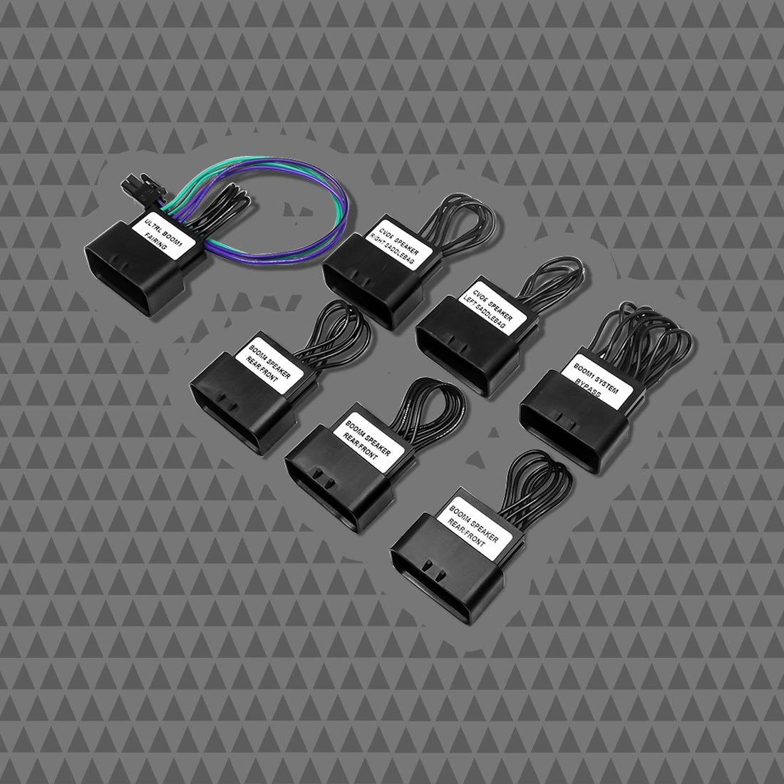 Cicada Audio HDCVOBP 2014+ Harley Davidson CVO Rear Bag Amp By-pass Plugs – Set