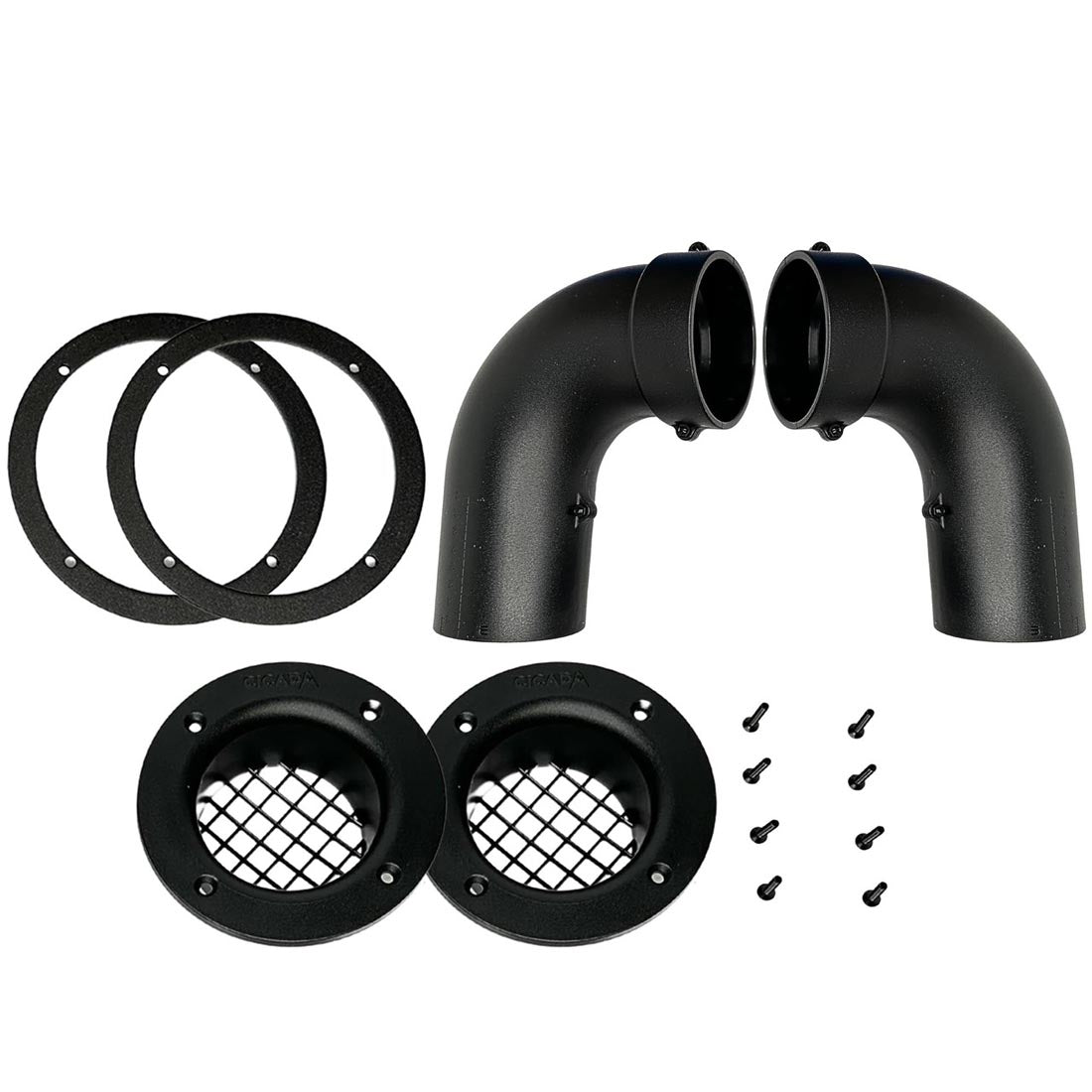 Cicada Audio HDPORT3 3" Right Angled Port - Pair (HDPORT3)