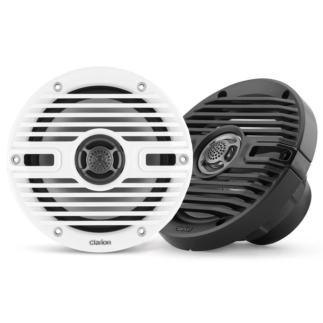 Clarion CMS-651-CWB 6.5" 2-way Marine Coaxial Speakers with Classic Grilles - #92609