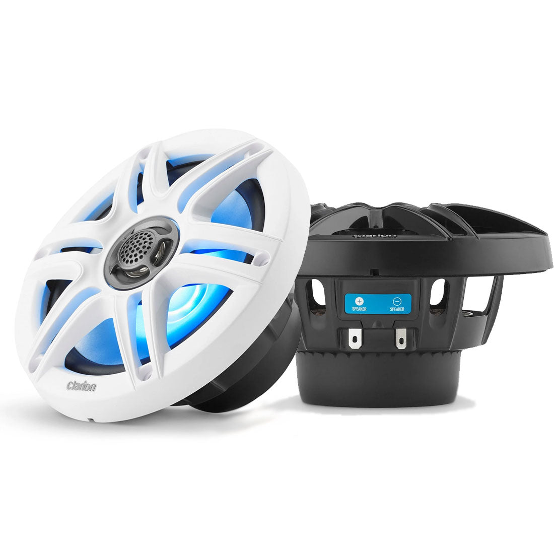 Clarion CMS-651RGB-SWB 6.5" 2-Way Marine RGB Speakers - Sport Grilles - #92611
