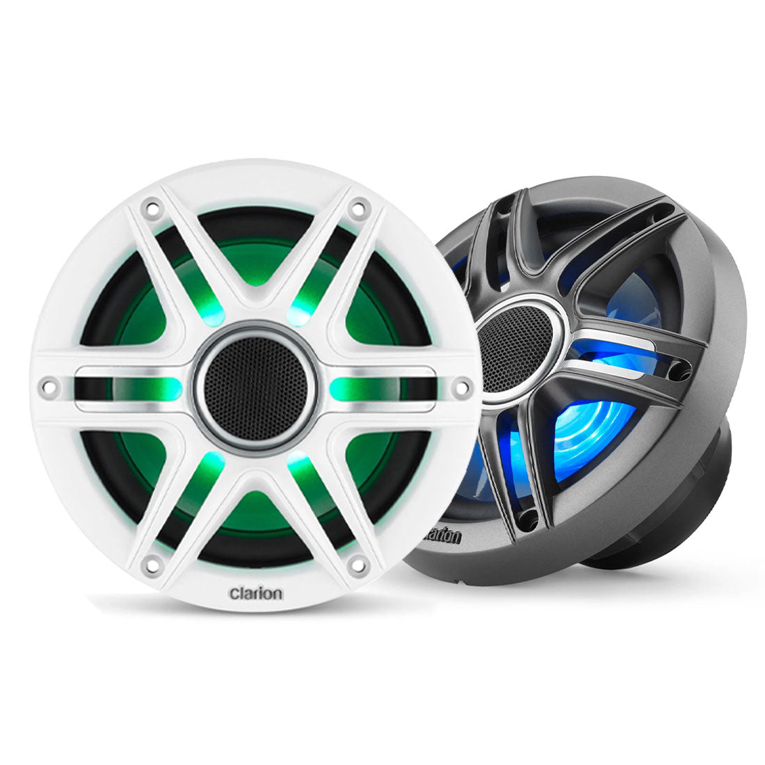 Clarion CMSP-651RGB-SWG 6.5" Coaxial RGB Speakers with Sport Grilles - #92620