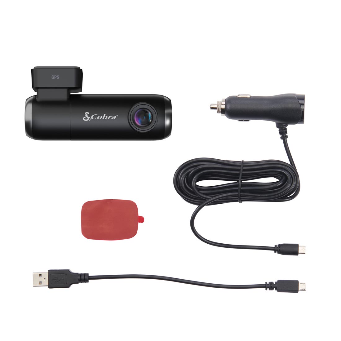 Cobra SC 100 Single-View Smart Dash Cam and Hardware (SC100-HW) - Black
