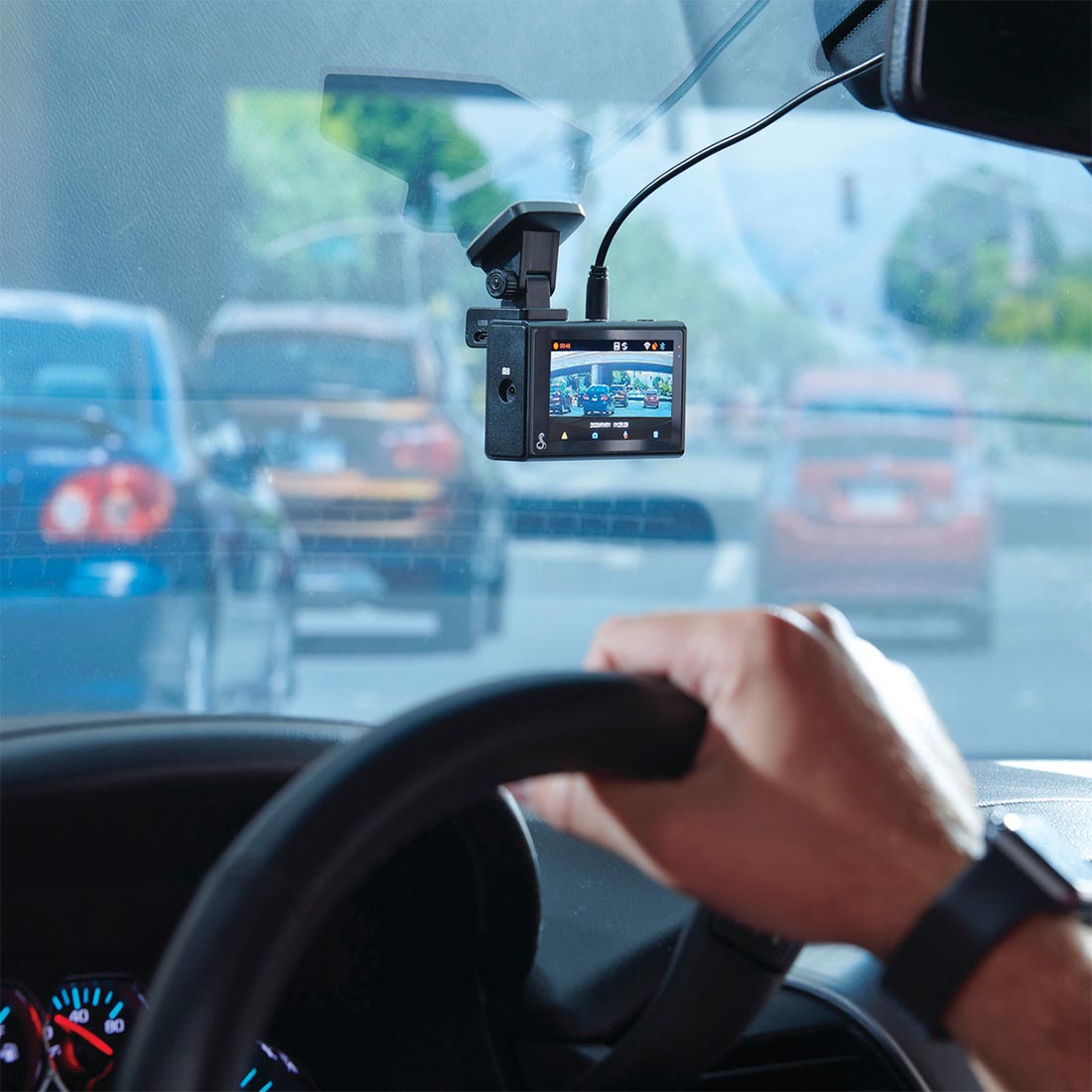 Cobra SC 200 Configurable Smart Dash Cam and Hardware (SC200-HW) - Black