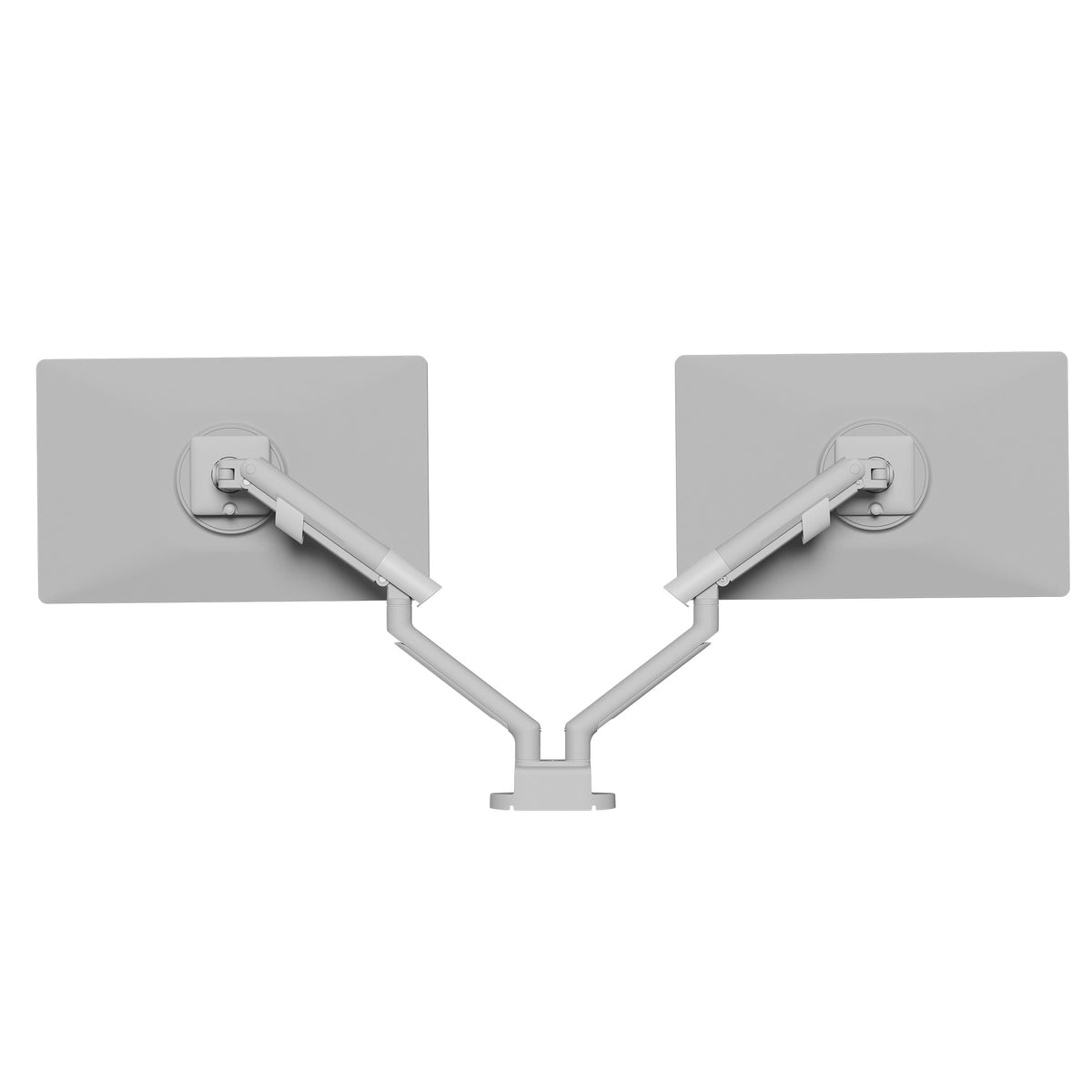 Kanto DM2 Dual Monitor Desktop Mount with Spring-Assisted Height Adjustment - White
