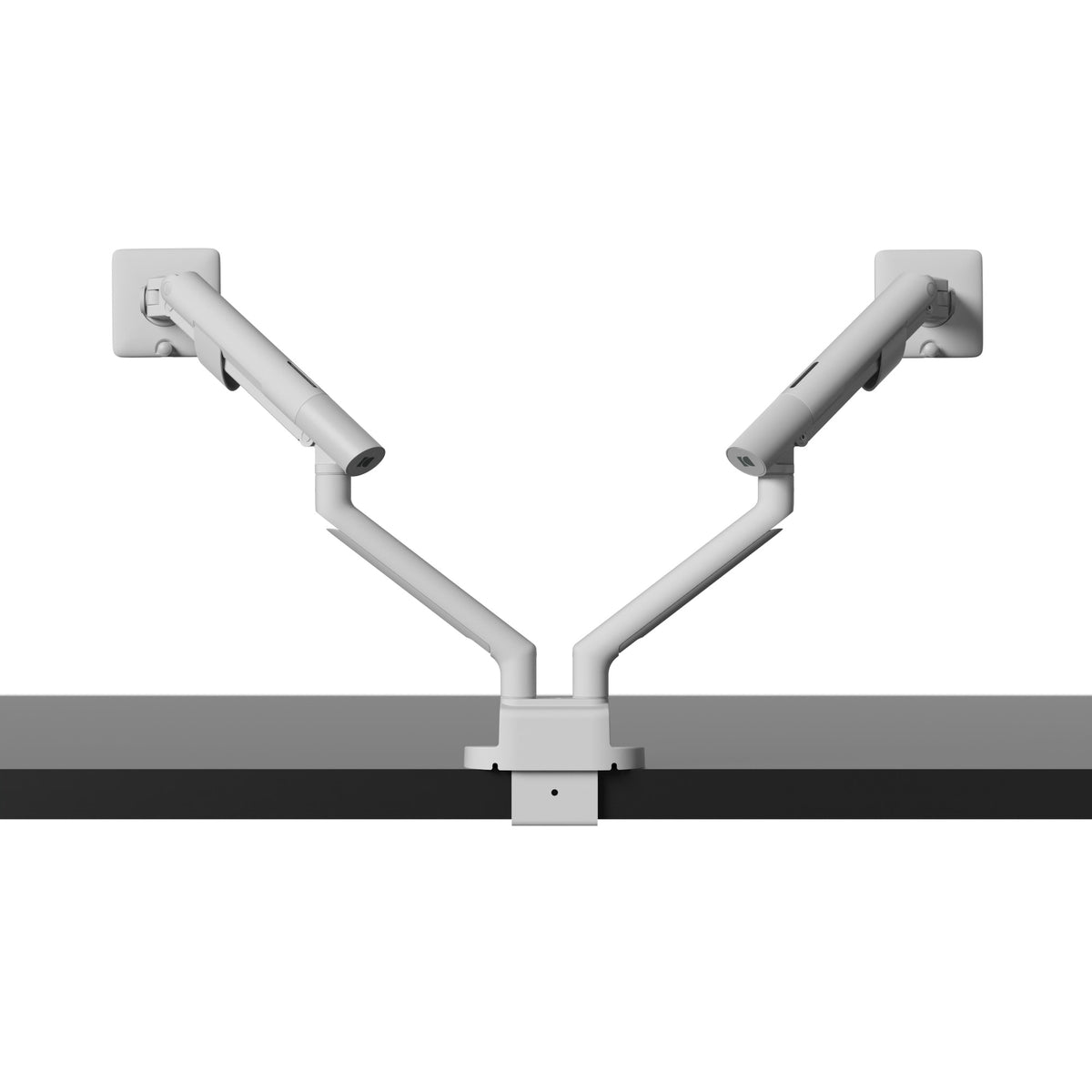 Kanto DM2 Dual Monitor Desktop Mount with Spring-Assisted Height Adjustment - White